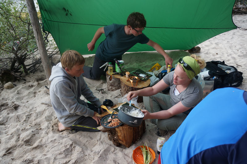 Camp cooking team, Murtle Lake, BC